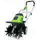 10 8 Amp Corded Electric Cultivator Rotating Steel Tine Garden Lawn Soil Tiller