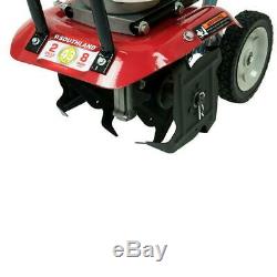 10 in. 43cc gas 2-cycle cultivator with carb compliant garden tiller new mini