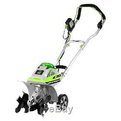 11 40 Volts, 144 Watts Lithium Tiller Cultivator Gray Earthwise