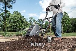 13.5 Amp Garden Electric Cultivator Soil Planting 8.5 Amp Lawn Fold Handles USA