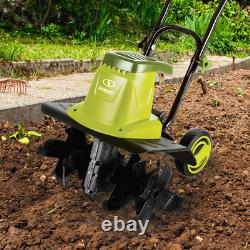 16 Inches 12 Amp Electric Garden Tiller/Cultivator With 3 Wheel Adjustment