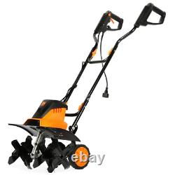 18 In. Electric Tiller & Cultivator 13.5 Amp WEN Powerful Motor Rotates 360°