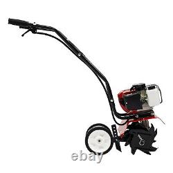 2Stroke 52CC Gas Mini Tiller Cultivator 6500rpm Plant Garden Tilling Tool CDI US