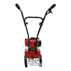 2Stroke 52CC Gas Mini Tiller Cultivator 6500rpm Plant Garden Tilling Tool CDI US