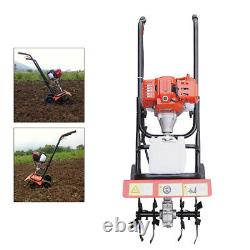 2Stroke Gas Powered Mini Tiller Cultivator Tool Garden Yard Farm Tilling Machine