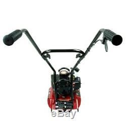 2-Cycle Gas Powered Cultivator 10in Wide Adjustable Wheels 3-piece Foldable Hand