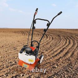 2-Stroke 43CC Cultivator Tiller Gasoline Powered Hand Rotary Tiller Garden Farm