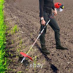 2-Stroke Garden Tiller/Cultivator Soil Gas Tiller Farm Plant Yard Tilling Tool