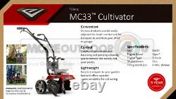 31635 New Earthquake Mc33 Mini Cultivator 33cc Garden Flower Beds 5 Yr Warranty