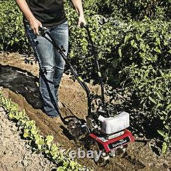 33cc Front Tine Gas Adjustable Wheel Garden Soil Aerator Mini Tiller Cultivator