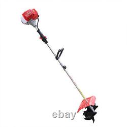 42.7CC 2 Stroke Mini Gas Powered Tiller Cultivator Rototiller Garden Farm Tiller