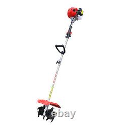 42.7CC 2-Stroke Small Tiller Cultivator Gas Powered Rototiller Garden Tiller New