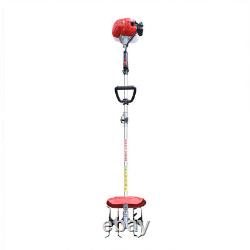 42.7CC 2-Stroke Small Tiller Cultivator Gas Powered Rototiller Garden Tiller New