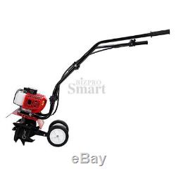 43cc 2 stroke Forward Rotating Front Tine Mini Tiller Cultivator Gas Powered
