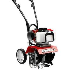 52CC 2Stroke Mini Tiller Cultivator Gas Powered Rototiller Garden Farm Tiller