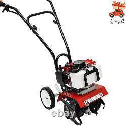 52CC 2Stroke Mini Tiller Cultivator Gas Powered Rototiller Garden Farm Tiller US