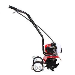 52CC 2Stroke Mini Tiller Cultivator Gas Powered Rototiller Garden Farm Tiller US