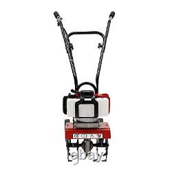 52CC 2Stroke Mini Tiller Cultivator Gas Powered Rototiller Garden Farm Tiller US