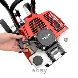 52CC 2-Stroke Gas Powered Tiller Cultivator Garden Yard Rototiller Tilling Tool