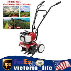 52CC 2 Stroke Mini Gas Tiller Soil Cultivator Farm Garden Tilling Tool 6500rpm