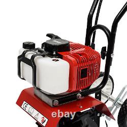 52cc Gas Power Garden Farmyard Tiller Cultivator 6500 rpm Tilling Tool 2-Stroke