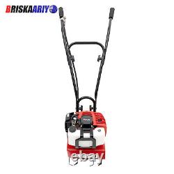 52cc Gas Power Garden Farmyard Tiller Cultivator 6500 rpm Tilling Tool 2-Stroke