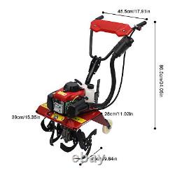 63cc 4-Stroke Gas Power Mini Tiller Cultivator Clearance