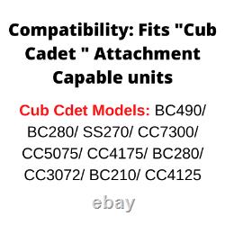 8 Trimmer Polesaw Attachment For Cub Cadet BC490/BC280/SS270/CC7300/CC5075
