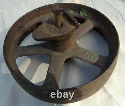 Antique Planet Jr Cultivator Small Single Wheel Cast Iron Hand Plow 8 Wheel