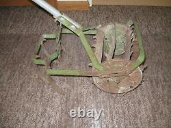 Antique Vintage RoHo Hand Push Garden Cultivator Tiller Weed Plow Claw Used