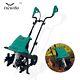 Autovo Tiller Cultivator 17 Inch 15 Amp 6 Steel Tines Tillers For Gardening, New