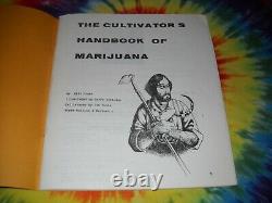 CULTIVATOR'S GARDEN HANDBOOK MARIJUANA POT CANNABIS BOOK 1970 1st ED. BILL DRAKE