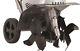 Corded Electric 8.5-amp Tiller Cultivator Dual 4-blade Steel Tines Gray 22 Lb