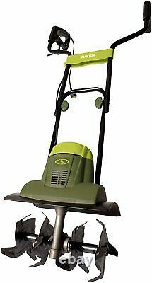 Corded Electric Tiller Garden Cultivator Multifuction 14-Inch 4 Steel Blades US