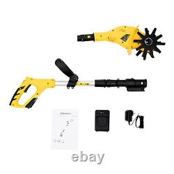 Cordless Electric Garden Tiller Cultivator Rechargeable Battery Power Tool 20V