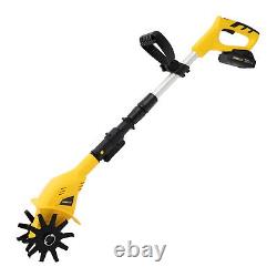 Cordless Electric Garden Tiller Cultivator Rechargeable Battery Power Tool 20V