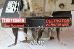 Craftsman 2 HP 10 Inch Mini Rototiller Cultivator Lightweight Works Great U. S. A