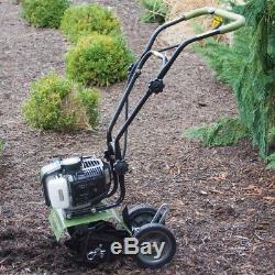 Earth Series 10 in Mini Cultivator Gas Powered Loose Soil Flower Beds Gardens