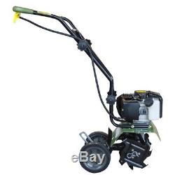 Earth Series Mini Cultivator 10 in. 43cc 2-Cycle Gas Powered Flower Garden Tool