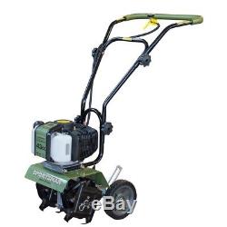 Earth Series Mini Cultivator 10 in. 43cc 2-Cycle Gas Powered Flower Garden Tool