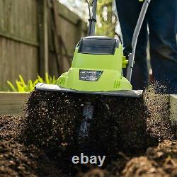 Earthwise TC70065 6.5-Amp 11-Inch Corded Electric Tiller/Cultivator, Green
