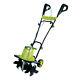 Electric Garden Tiller Cultivator Durable Steel Angled Tines Folding Handle