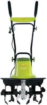 Electric Tiller Cultivator 13.5-Amp 16 in. With 5.5 in. Wheels 6 Steel Tines