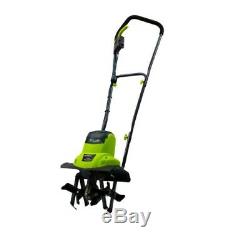 Electric Tiller Cultivator Corded Powerful Durable Steel Lightweight 6.5 Amp