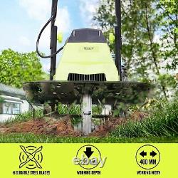 Electric Tiller Cultivator Rotavator, 1500W Powerful Garden Soil Cultivator