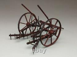 Extraordinary Antique Salesman Sample Of A Horse Drawn Walk-behind Cultivator
