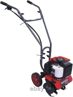 GardenTrax Tiller Gas Powered Mini Cultivator with2-Cycle 43cc Engine