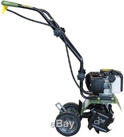 Garden Power Tool Compact Gardening 10in 43cc 2Cycle Gas Powered Mini Cultivator