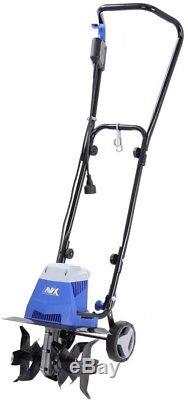 Garden Tiller Cultivator Electric 13 in. 10 Amp Corded Dual 4-Blade Steel Tines
