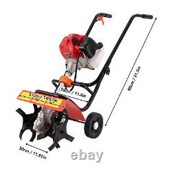 Gas Power Mini Tiller Cultivator Garden Rototiller Cultivator Yard 52CC 2 Stroke